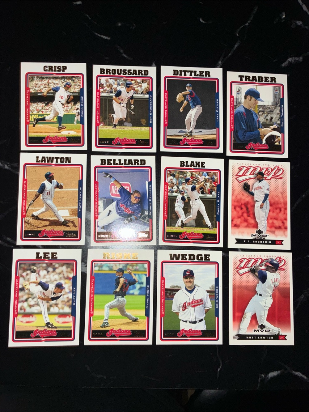 Cleveland Indians Baseball Card Lot of 12 - NBL - 2005